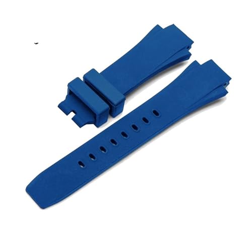 [ȓX] 26x16mm voh Fit For IWC ANA^C}[ pXgbv IW354807 uXbg jp ubN VR o[xg sobN }XL[m(Blue no buckle)