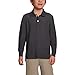 Lands' End Kids Long Sleeve Mesh Polo Shirt X-Small Black