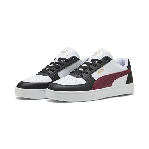 PUMA Zapatillas Caven 2.0 Unisex 47, Blanco Team Regal Rojo Negro