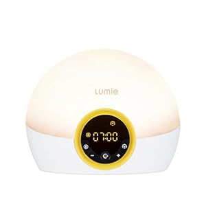 Lumie Bodyclock Rise 100 – Alarm Clock Simulates Sunrise & Sunset – Bedside Lamp with Customizable Light Intensity – Wake-Up Light, Night Light & Reading Light – with Warm LEDs