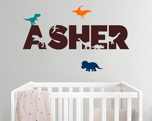 Vinilo Decorativo Infantil Personalizable Tema Dinosaurio