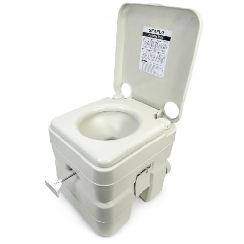 SEAFLO Portable Toilet for Marine, RV, Camping and Boat (5.3 Gallon)
