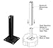 CRL AWS Black 135 Degree Welded Steel Surface Mount Stanchion For Round Center Post
