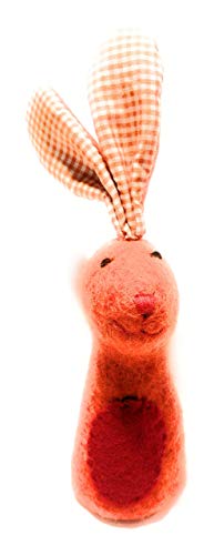 LifeStyle-Kreativ Aufsteller Eierwärmer Hase mit Karierten Ohren Filzaufsteller Cover
