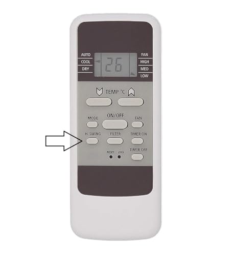 Image of Remote Compatible for Hitachi Window Ac Remote 1.5 Ton 3 Star Model No. RAW318KUD, White (137)