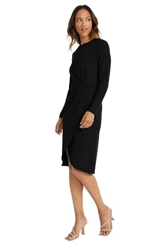 Maggy London Women's Long Sleeve Wrap Bridal Shower, Cocktail, Wedding Guest, Or Valentine's Business Casual Work Dresses2