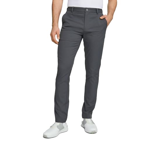 Puma Golf Mens Dealer Tailored Pants, Strong Gray, 36W X 30L Us