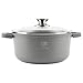 KARL HAUSMANN Topf Antihaftbeschichtet mit Deckel - 6.5L - Ø 28 cm - Rund Aluguss Kochtopf beschichtet Für alle Herdarten auch Induktion - Grau Suppentopf - Non Stick Cooking Pot - Bratentopf
