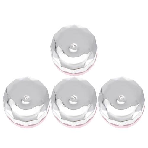 OKUMEYR 4 Frascos Vacíos para Esmalte de Uñas de Plástico Transparente, Envases Herméticos para Crema y Gel, Recipientes Recargables Pequeños para Manicura y Cuidado Personal, Adecuado