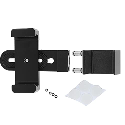 kaisudiAP Soporte para trípode para teléfono Inteligente, Agarre de Silicona Antideslizante, Adaptador de 1/4 de Pulgada, Interfaz de Zapata fría, Clip Universal para teléfonos
