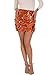 GUANYY Women's Sequin Mini Skirt Stretchy Bodycon Sparkle Skirts Nights Out Halloween Outfit Orange Medium