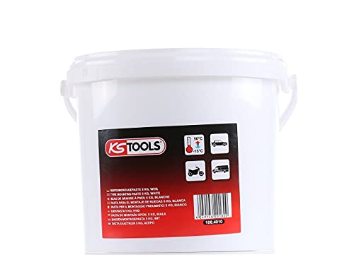 KS Tools 100.4010 Pasta p.il montaggio pneumatici,secchio da 5kg,bianco