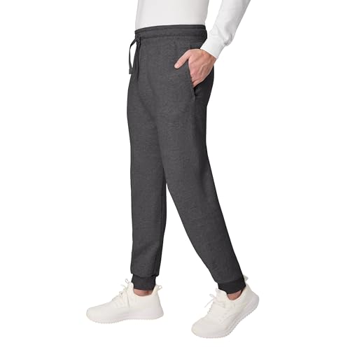 Image of Hanes Men's Joggers, EcoSmart Fleece Sweatpants for Men, Men's Lounge Pants, 30.5 inch