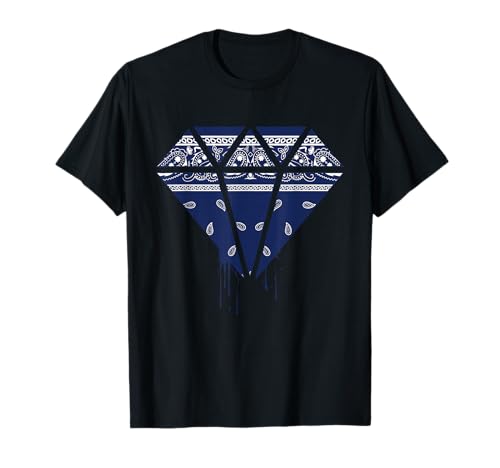 Bandana blanc pour homme - Style hip-hop - Bleu marine T-Shirt