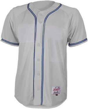 Intensity Mens Full Button Premium Short Sleeve Baseball Shirt