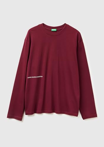 Camiseta de pijama Benetton de hombre transpirable con manga larga 3