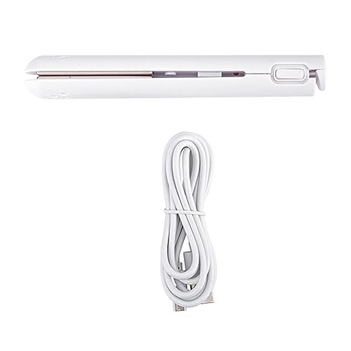 Kdouehg 2 en 1 Rizador de Pelo de Doble PropóSito, Mini Alisador de Pelo, Rizador de Viaje, Rizador de Pelo PortáTil Mini USB