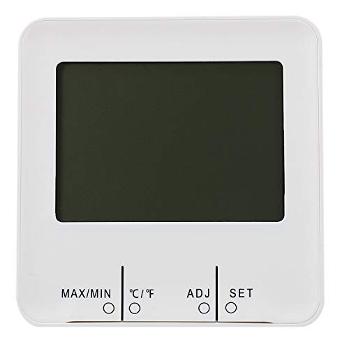 CUHAWUDBA Digital Indoor Thermometer Hygrometer with Clock Humidity Gauge Indicator Room Thermometer with Min and Max Records Accurate Temperature Humidity Monitor Meter