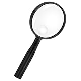 拡大鏡 10倍と30倍 手持ち ルーペ 大きく 見やすい 軽い シンプル 直径75mmで読み物に便利なサイズ