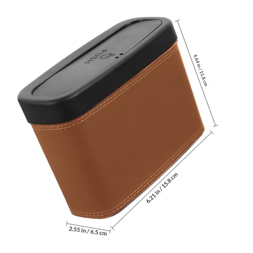 Cubo de basura para coche Mikikit mini papelera de puerta con tapa 2
