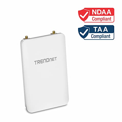 Image of TRENDnet TEW-841APBO, 5 DBI Wireless AC1300 Outdoor PoE+ | Omni-Directional Access Point,4 X 5 DBI Omni Directional Antennas,Point-to-Point & Point-to-Multi-Point WiFi Bridging