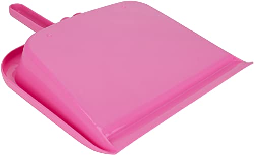 Image of SPARTA Handheld Dustpan with Handle, Cleaning Essentials for Home and Commercial Use, 10 inch, Bright Pink (Pack of 4)