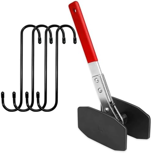 Universal Brake Caliper Piston Compressor Tool - Heavy Duty Spreader With 4 Hanger Hooks For Cars, Trucks, Motorcycles