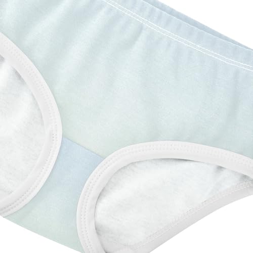 Joisal Cotton Toddler Girls Underwear Ombre Cyan Blue Gradient Panties Little Girl Print Kids Undies Briefs 2t4