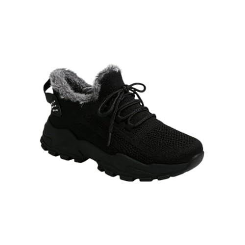 Faithgee Women's Plus Size Warm Fleece Lined Boots, Casual Snow Boots for Fall & Winter, Comfortable...