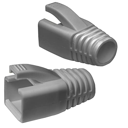 Cable LAN con Enchufe de Red RJ45 Lumonic CAT5 CAT6 CAT7 gris 2