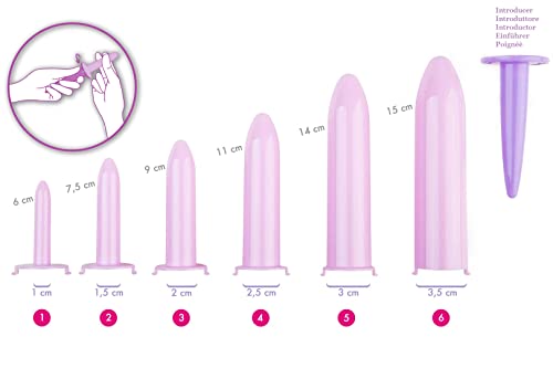 Med Italia Service Vaginal Dilatatoren zur Linderung von Beckenschmerzen bei Vaginismus oder Vulvodynie