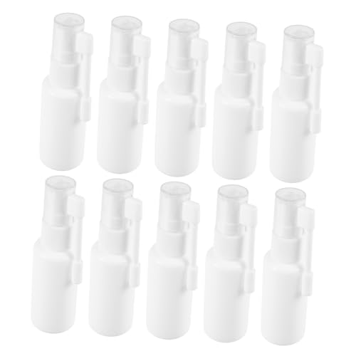 HONITANO Botella Atomizadora Nasal Pulverizador Oral 10 Unidades 30 Ml Boquilla Larga Giratoria Para Uso Familiar Cuidado Nasal Higiene Diaria