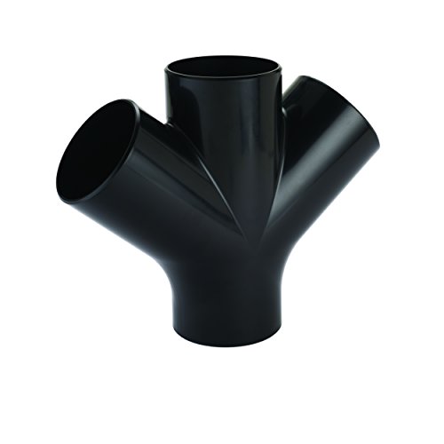 Woodriver Dust Connection 4-Inch 3-Way Junction Dust Collection Fitting Ccu156