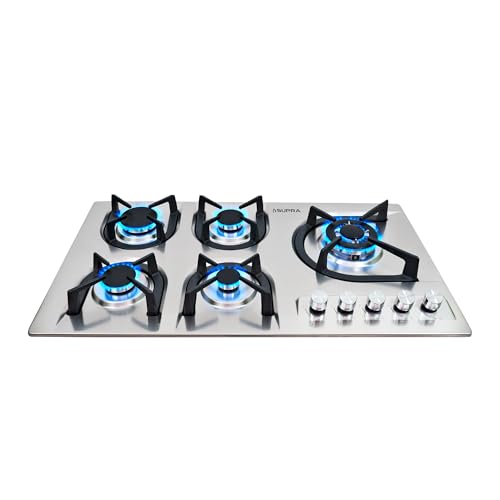 La Mejor Selección de Parrilla Supra Top 5. 50 SUPRA Parrilla a gas de 5 quemadores para empotrar de 90 cm Mod. 5Q-EA
