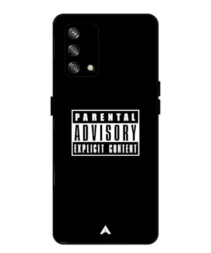 Image of Premium Explicit Case for Oppo Reno 4F Soft-Touch Metal TPU Back Cover, Shockproof, Designer, Aesthetic Mobile Phone Case (Glossy Finish)