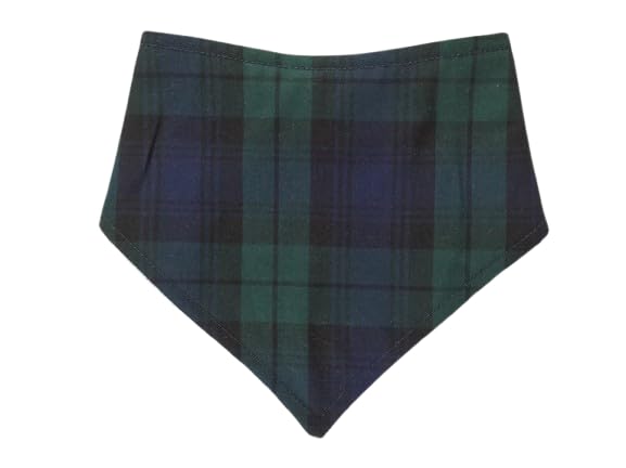 Tartan baby bib, tartan baby gift, Scottish baby shower gift (Black Watch) — image 1