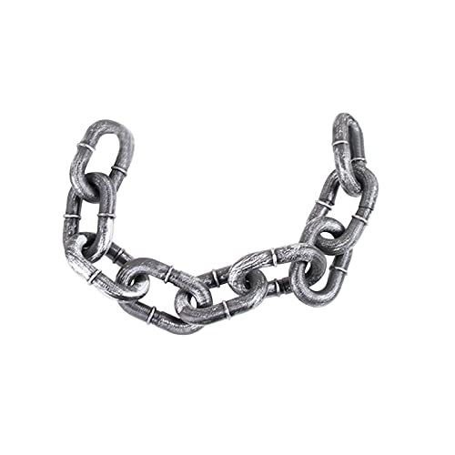 GOODTRADE8 Halloween Costume Props,Plastic Chains Props Toy,Plastic Shackle Handcuffs,Costume Props for Prisoner Game, Ghost Rider Costume Accessories,for Costume Party (C)