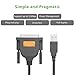 UGREEN USB Male to DB25 Female Parallel (25 Pin) Printer Cable Adapter, 6FT Connector DB25 IEEE 1284 Converter for Old Printer Support Windows 11/10/8/7/macOS10.4 (Tiger) to 13 (Ventura)/Linux