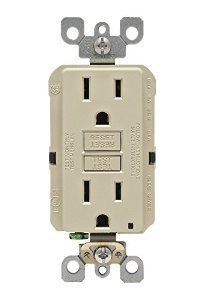 Leviton M01-GFNT1-03I 15 Amp Ivory GFCI Receptacle 3 Count