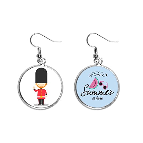 Pendientes de sandía estilo cartoon accesorio de verano para lóbulo