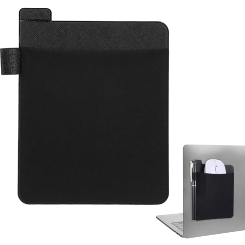 XLIUAX Mouse Holder for Laptop, Laptop Slim Mouse Pouch, Universal Stick-On Mouses Holders with Reusable Adhesive Elastic Portable Mouses Pocket for Computer Laptops