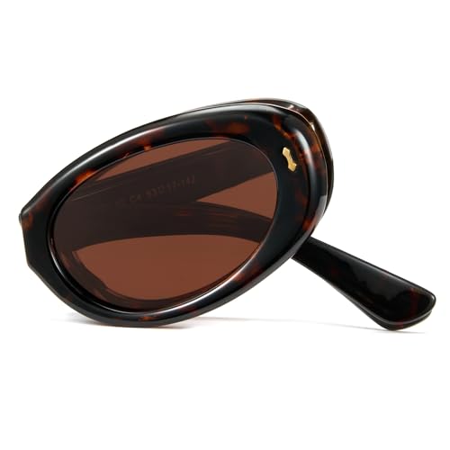 Cyxus Folding Polarized Sunglasses Oval for Men Women Easy Carry Foldable Sunglasses UV400 Protection P1182