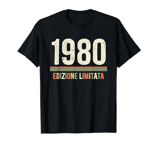 Anno 1980 Edizione Limitata 45 Anni Compleanno Vintage Maglietta