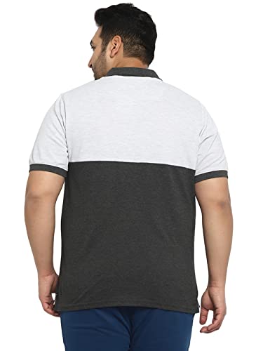 Image of AMERICAN CREW Polo Collar T-Shirt for Plus Size Men