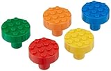 Set of 5 Build-On Brick Knobs (Assorted)