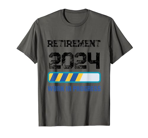 Funny Retirement 2024 Trabajo en progreso Cuenta regresiva Camiseta