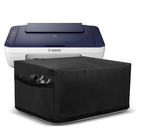 Image of Crasome Dust & Water Proof Printer Cover for Canon Pixma E470 / E477 (Black)