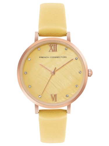 French Connection Analog Yellow Dial Womens Watch-FCN00065C (B0CXJ6FYVQ) Amazon Price History, Amazon Price Tracker