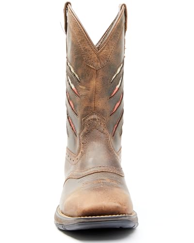 Cody James Men's Lite Flag Western Boot Wide Square Toe D M US4