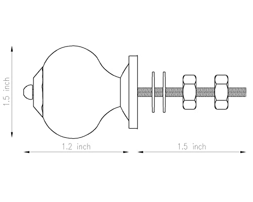 Owlkraft Set Of 6 Vintage Theme Black And White Ceramic Knobs - Cabinet Knobs - Drawer Knobs - Cabinet Pulls - Door Knobs (Spade) #TOP4